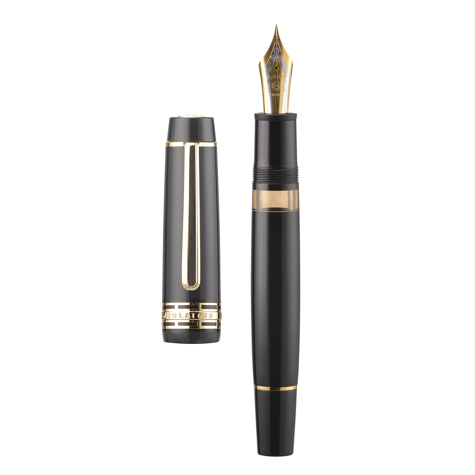Wikult Yongsheng Junlai 630 Acrylic Fountain Pen, Size 8 Medium Nib with Piston Filling System