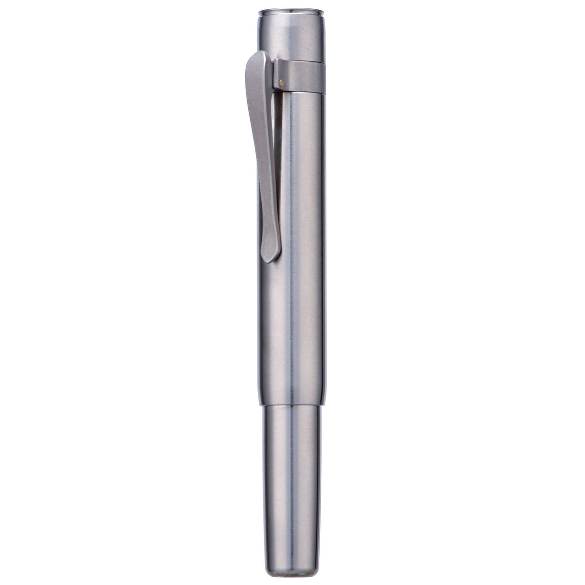 HONG DIAN M2 Titanium Mini Fountain Pen, Extra Fine Soft Nib & Sleek Shape Metal Short Pocket