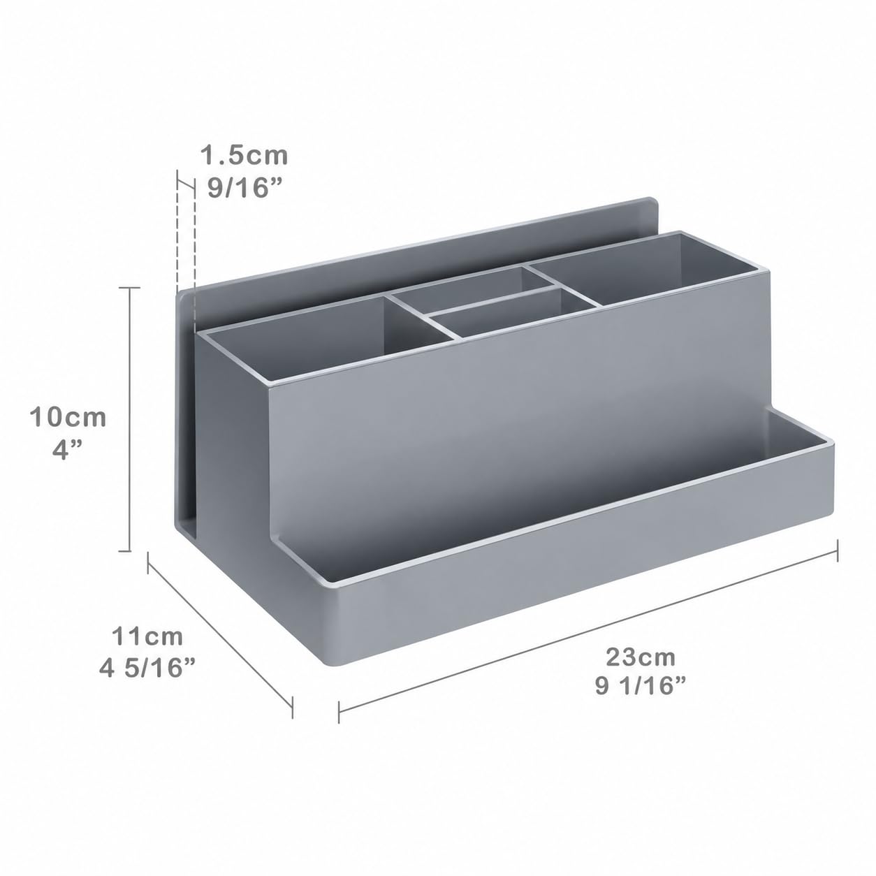 Acrimet Desktop Organizer - Multi Organizer Caddy Holder for Office, Home and School use (Plastic)