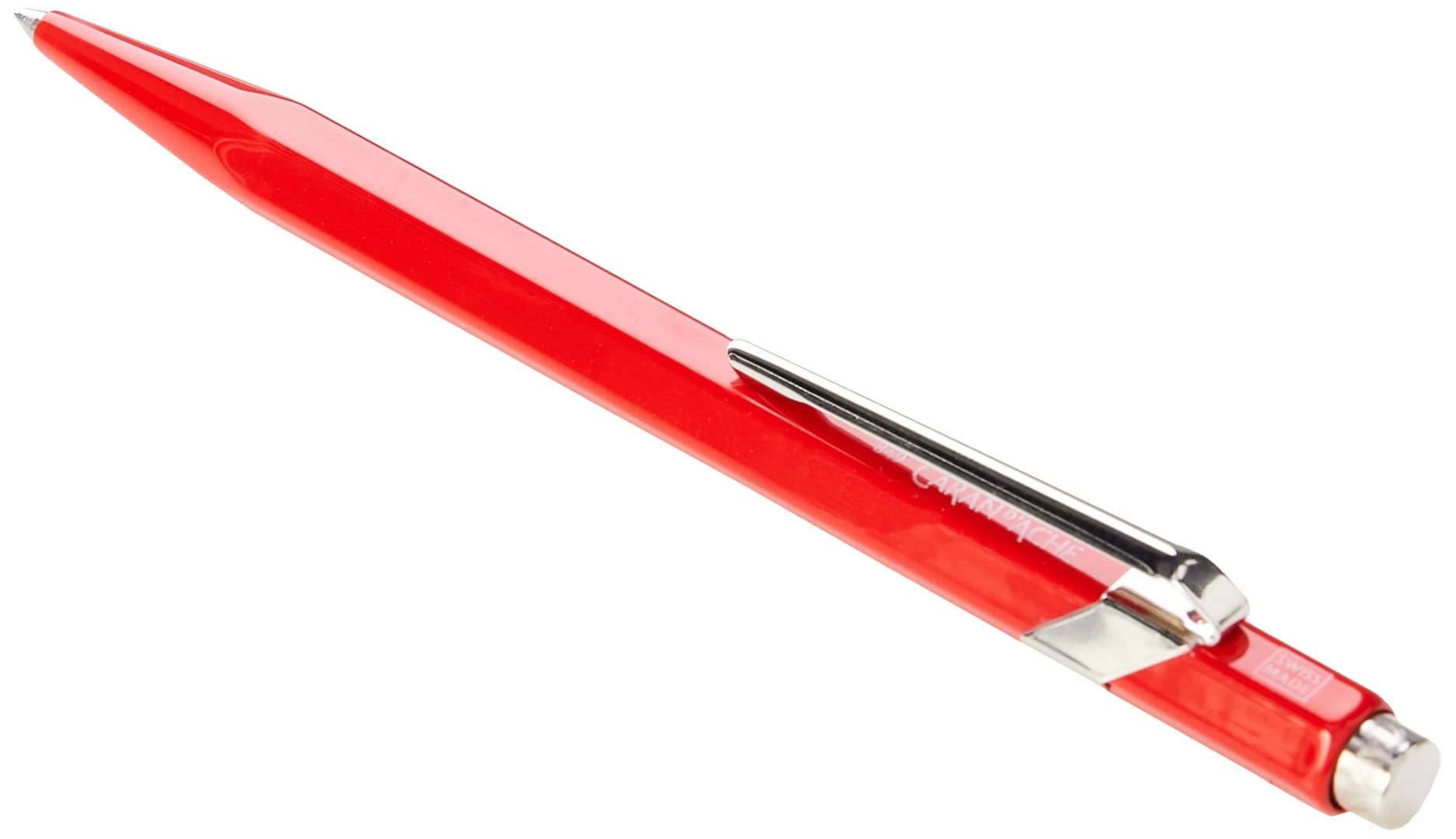CREATIVE ART MATERIALS Caran D'ache Ballpoint Pen, Metal Red (849.070)