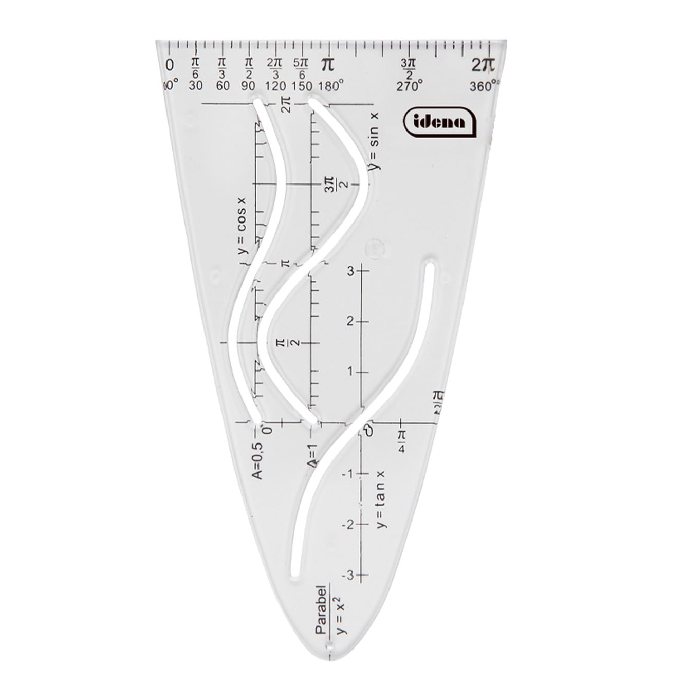 IDENA Desk 602408 Stencil Set, Transparent