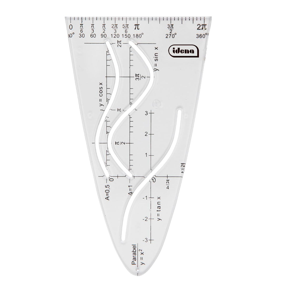 IDENA Desk 602408 Stencil Set, Transparent