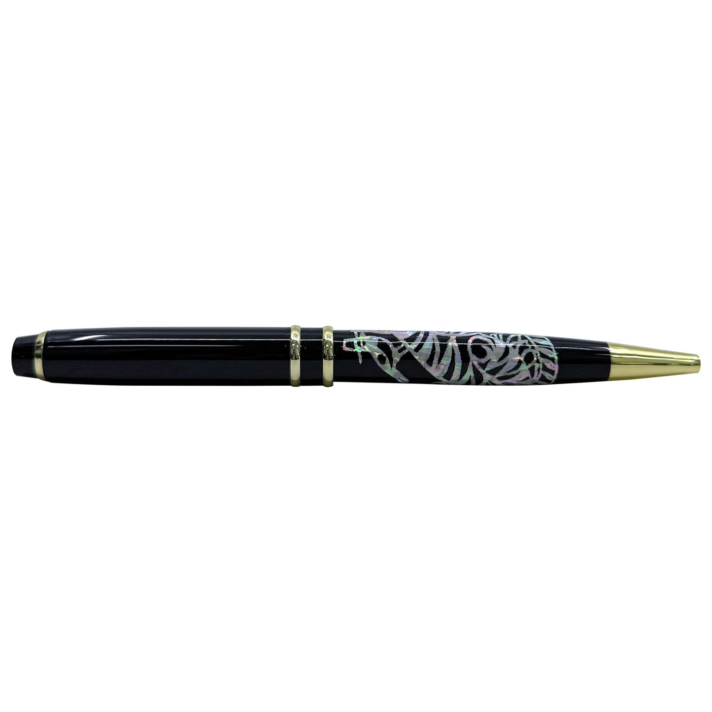 Nacreh Inlay Mother of Pearl Design Handmade Ballpoint Pen Retractable Executive Gift Rollerball