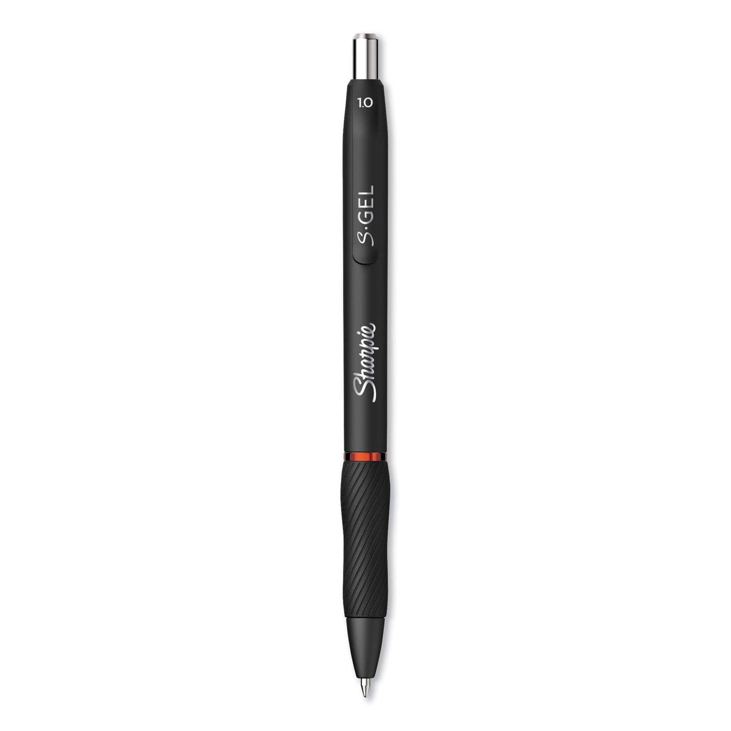Sharpie S-Gel S-Gel High-Performance Gel Pen, Retractable, Bold 1 Mm, Red Ink, Black Barrel, Dozen