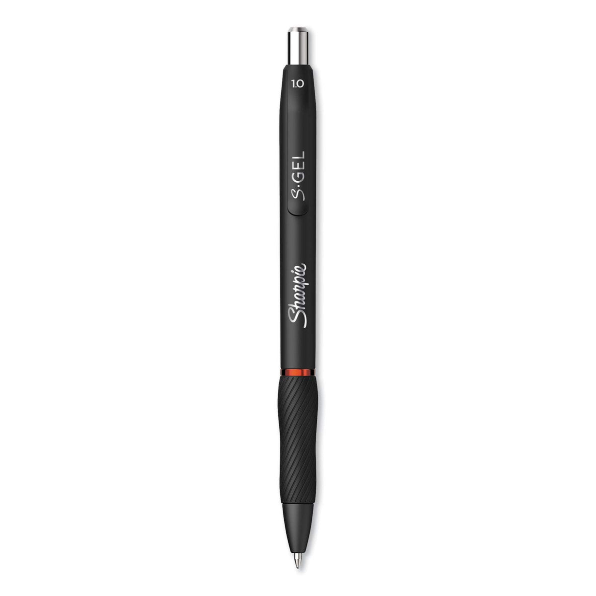 Sharpie S-Gel S-Gel High-Performance Gel Pen, Retractable, Bold 1 Mm, Red Ink, Black Barrel, Dozen