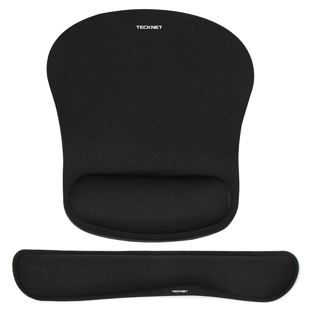 TECKNET Keyboard Wrist Rest and Mouse Pad Set with Wrist Support