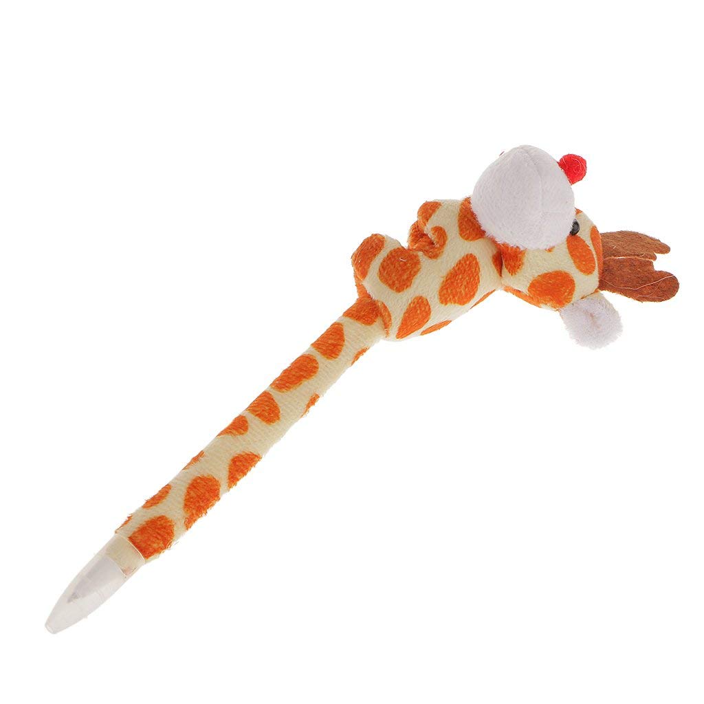 12 Plush Animal Pens - Fluffy Cartoon Pens Gifts