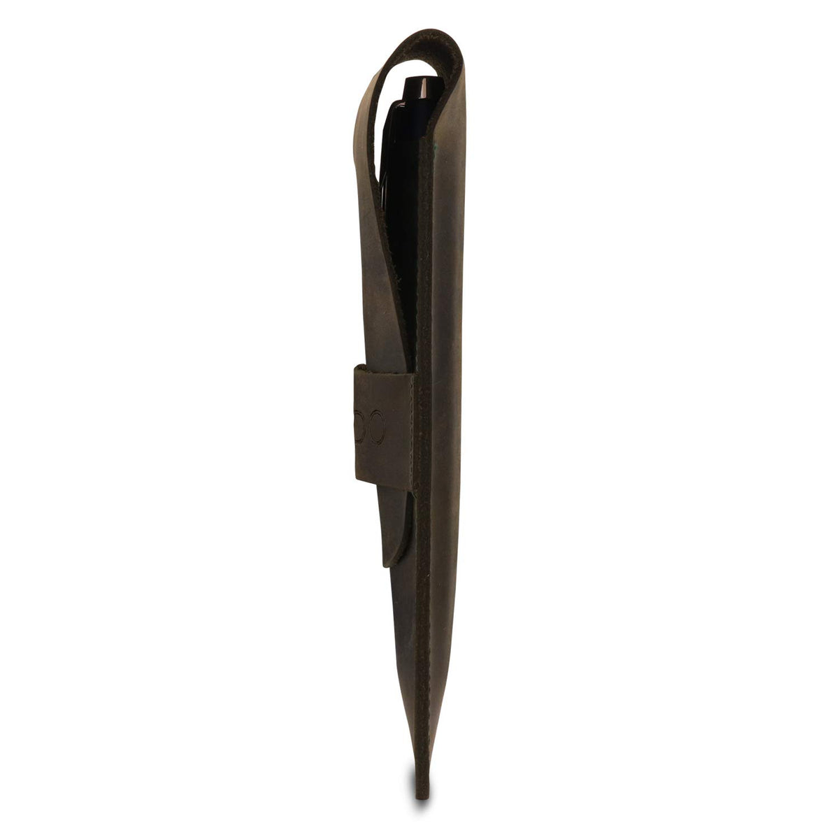 Londo Genuine Leather Pen and Pencil Case with Tuck in Flap, Stationery Bag