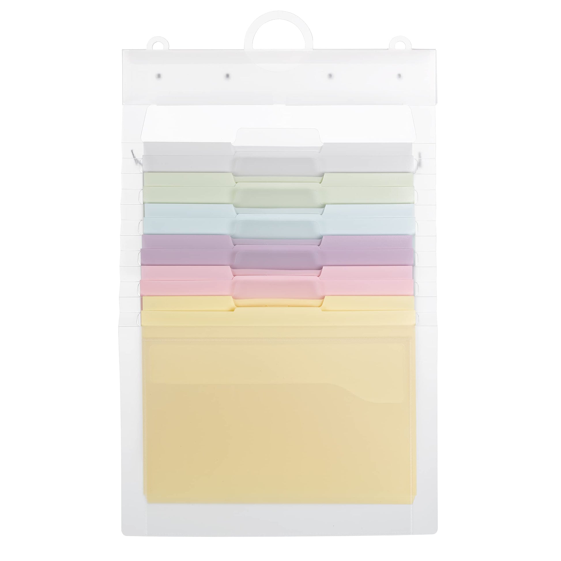 SMEAD Cascading Wall Organizer Gen 2, 6 Pockets, Letter Size, Pastel (92064)