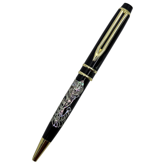 Nacreh Inlay Mother of Pearl Design Handmade Ballpoint Pen Retractable Executive Gift Rollerball