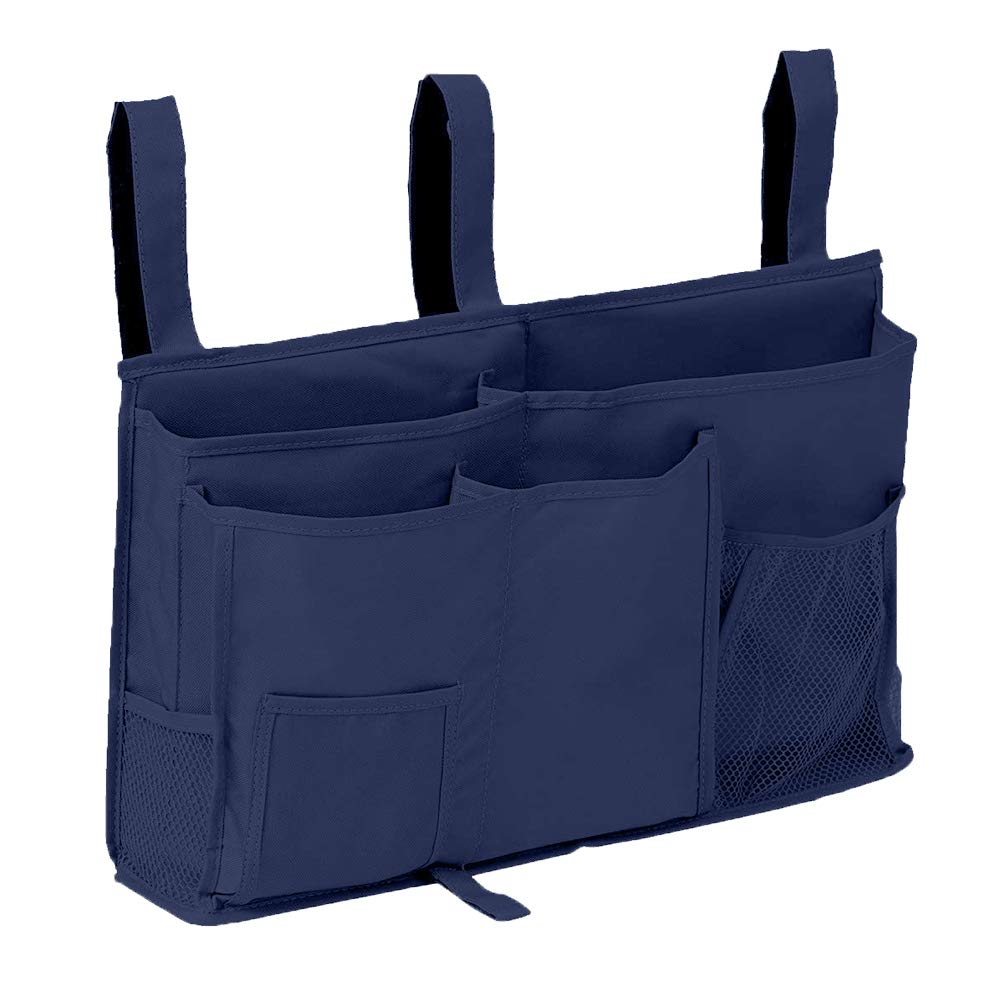 Bunk Bed Organizer, Bedside Storage Caddy, Hanging Pocket for Camp, Dorm Room, Hospital Bed Rail