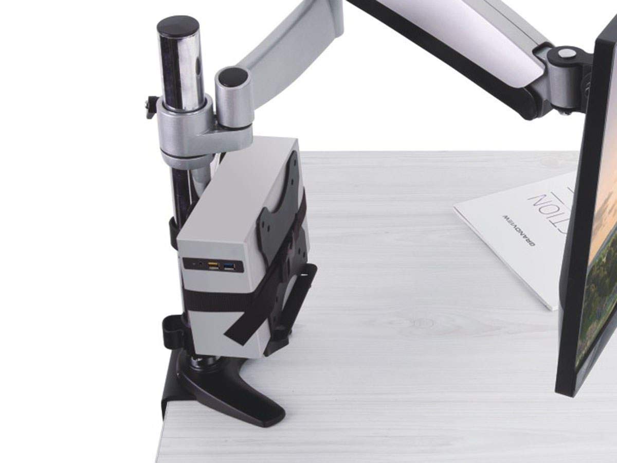 Monoprice Computer Case CPU Holder - Thin Client Mini PC Multi-Mount, Works with Mini PCs Up to 2.9