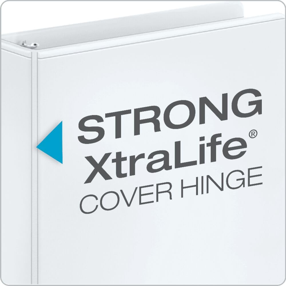 Cardinal Performer 3-Ring Binders, 3", Non-Locking Slant-D Rings, 725-Sheet Capacity, ClearVue