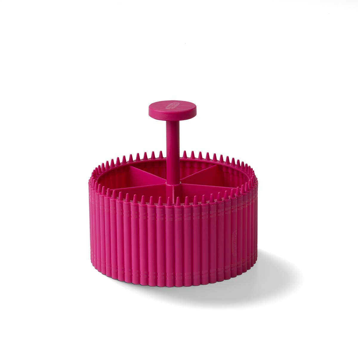 Crayola Round Storage Organizer - Creative Kids Desk Organizer with 5 Sections for Storing Pens