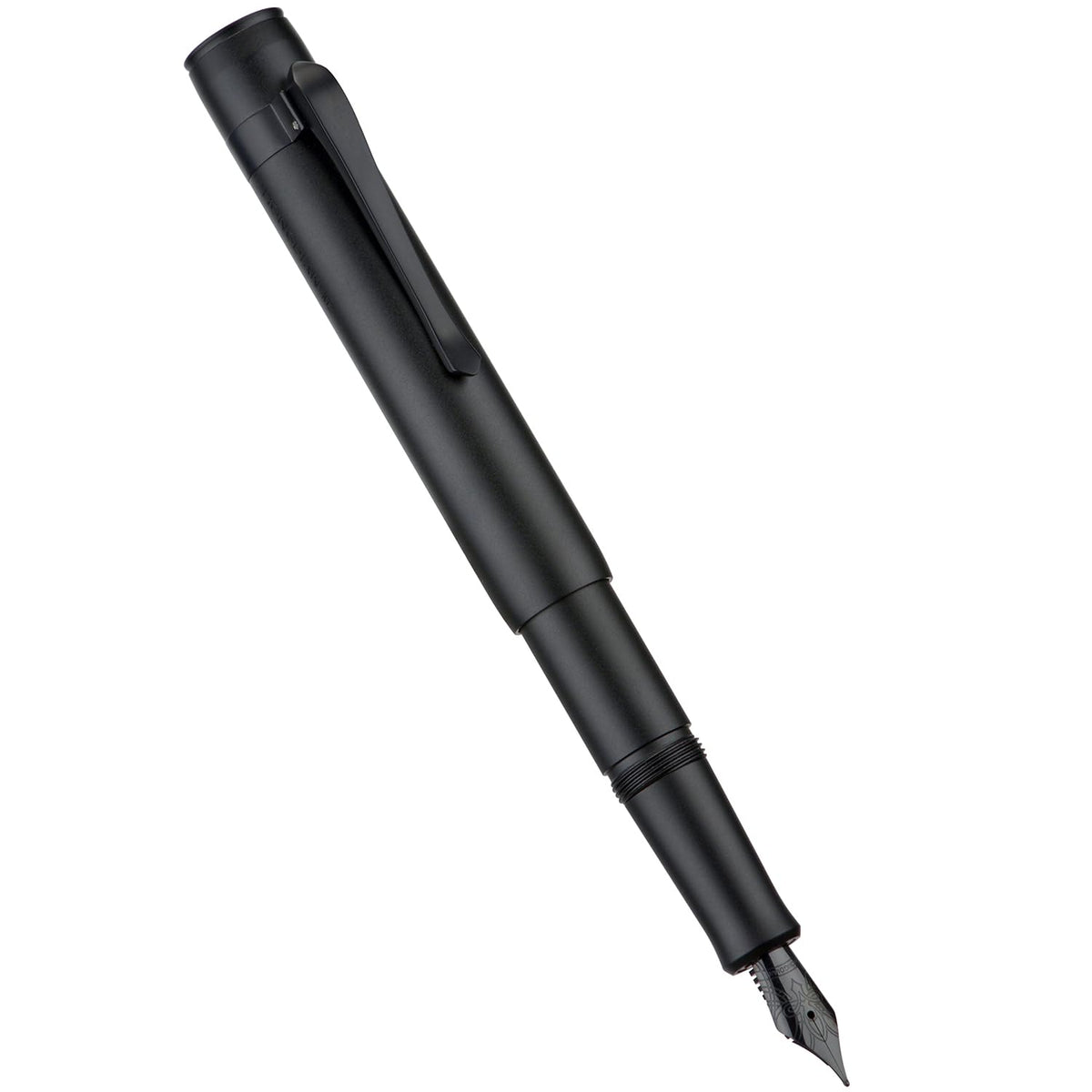 HONG DIAN M2 Black Forest Mini Fountain Pen, Fine Soft Nib & Sleek Shape Aluminium Short Pocket