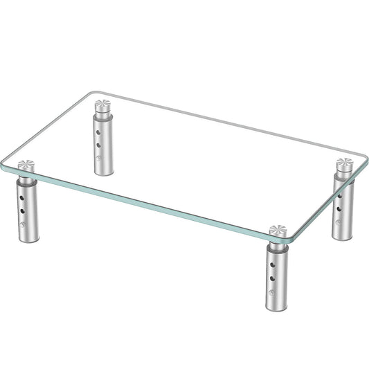 Hemudu Monitor Stand -3 Adjustable Height Monitor Riser, Computer Monitor Stand, Desktop Organizer