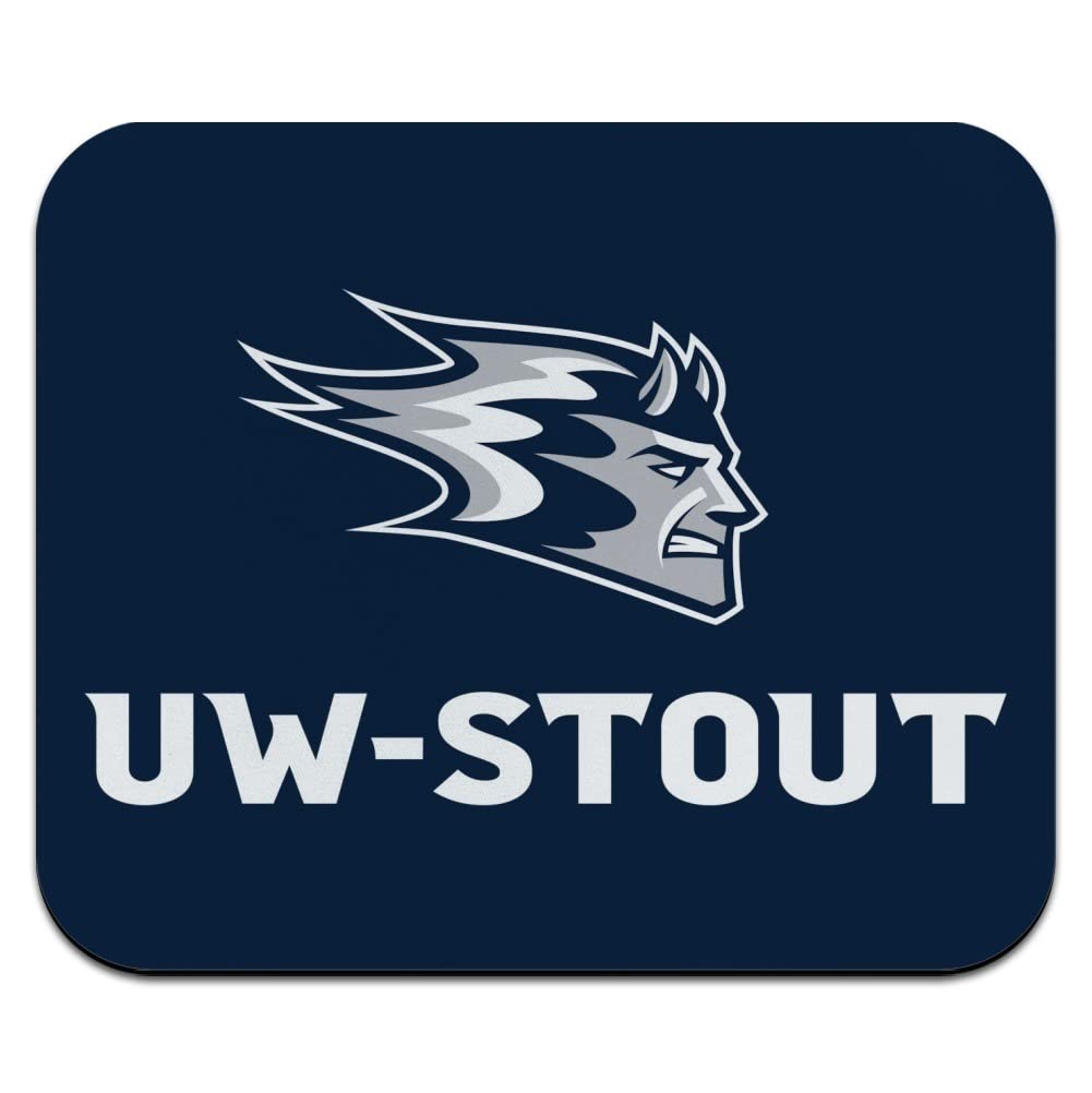 University of, Stout Primary Logo Low Profile Thin Mouse Pad Mousepad
