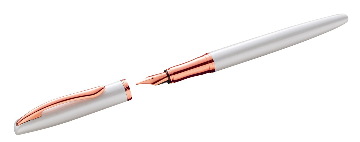 Pelikan Jazz Noble 821865 Gift Set with Fountain Pen and Ballpoint Pen, Mother of Pearl (White)