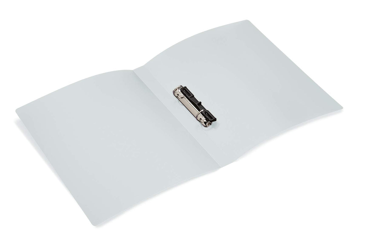 HERMA Ring Binder Translucent in White, A4, 25 mm Spine, Slim 2-Ring Binder Made of Plastic