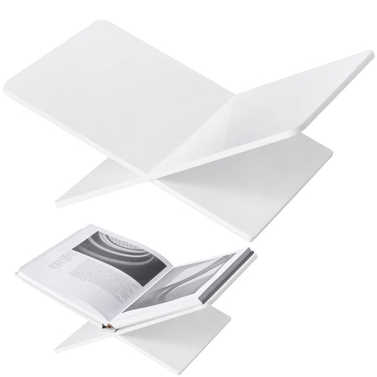 DECORANY Acrylic Book Stand 15 x 9 x 6 in Large Open Book Display Stand