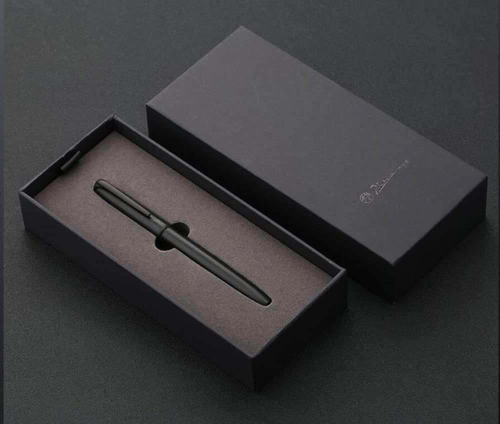 erofa Picasso 916 Matte Black Fountain Pen with Box - Titanium Black Extra Fine Nib Gift Pen