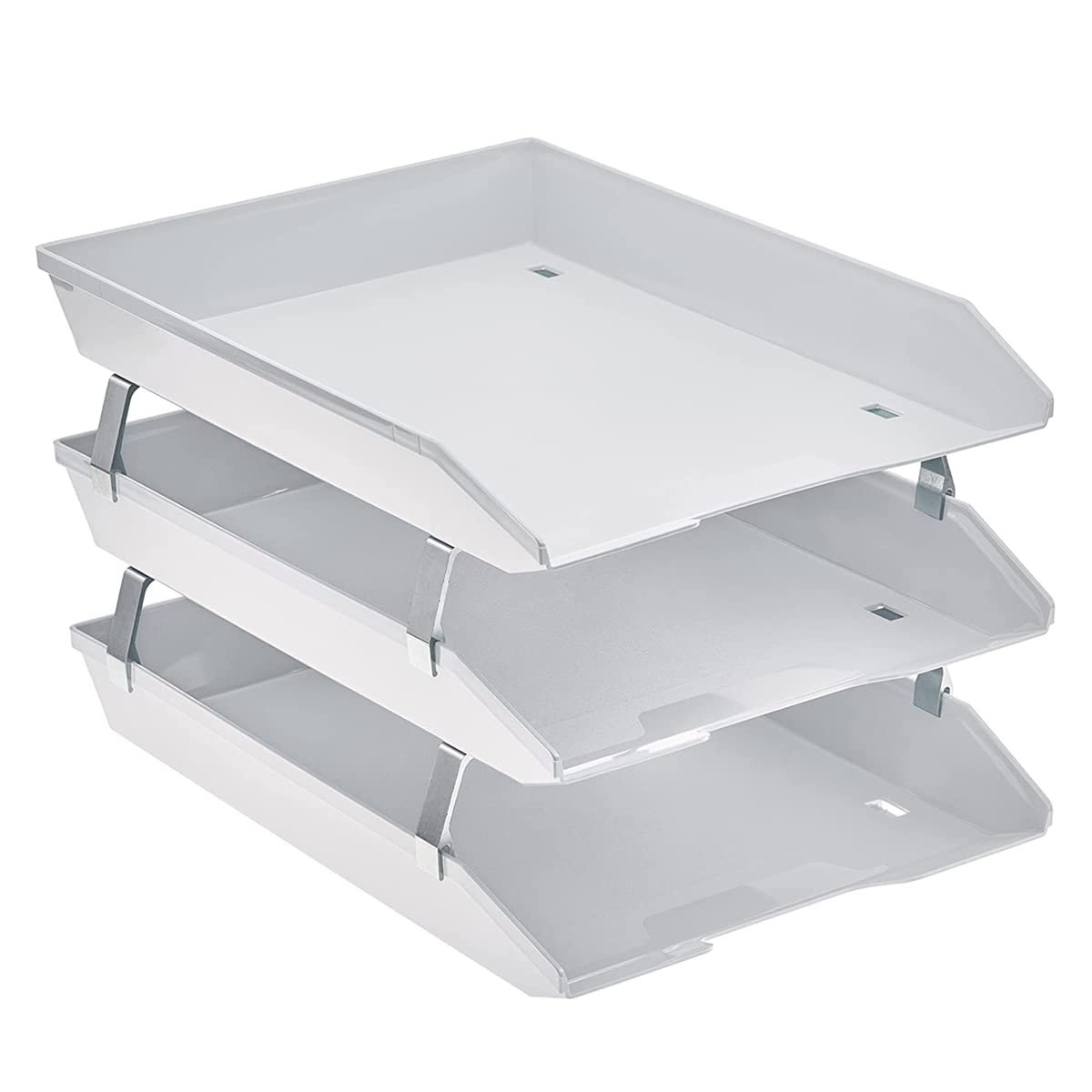 Acrimet Facility 3 Tier Letter Tray, Front Load, Letter Size/A4, Desktop File Organizer, Plastic