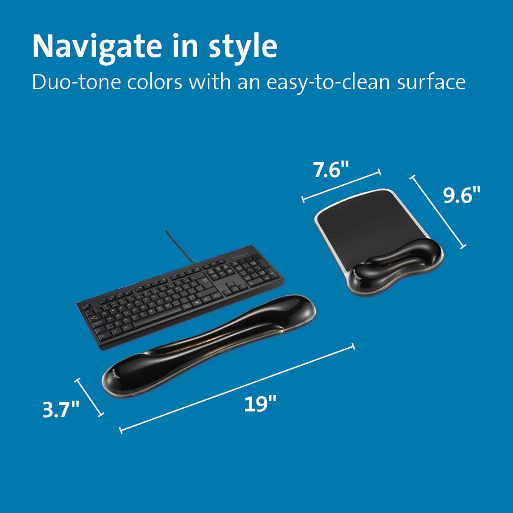 Kensington Duo Gel Combo Black - Black Medium