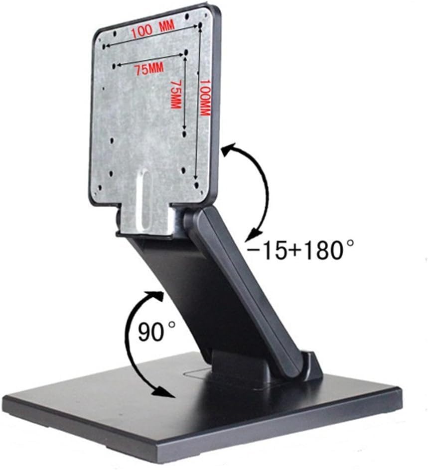 Wearson WS-03A VESA Monitor Stand Low Profile Lay Flat Short Foldable with VESA Hole