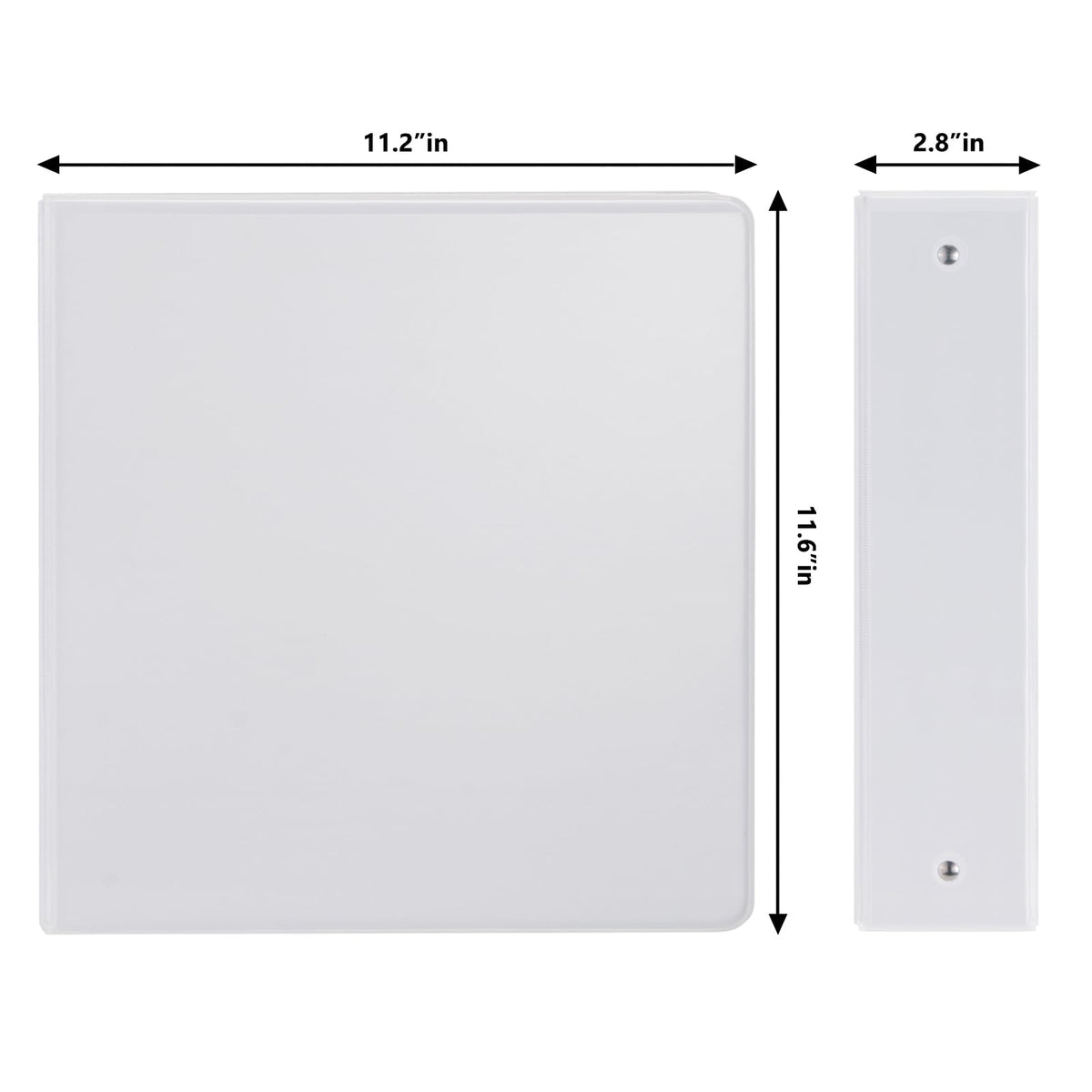 COMIX Sturdy 3 Ring Binder 2 Inch with Clear View Cover