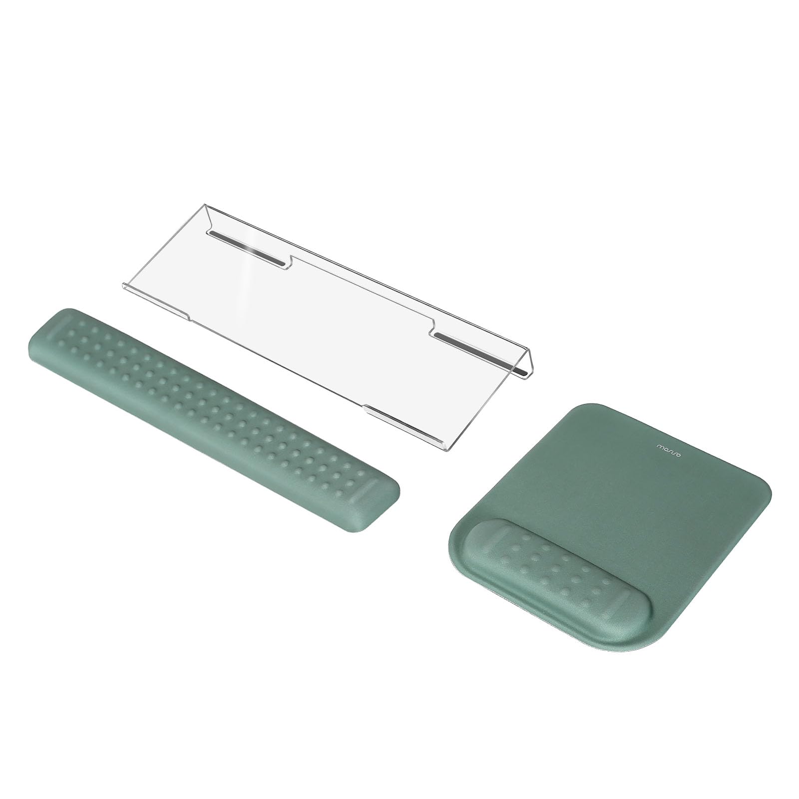MOSISO Keyboard Stand&Wrist Rest Support for Keyboard &Mouse Pad Set