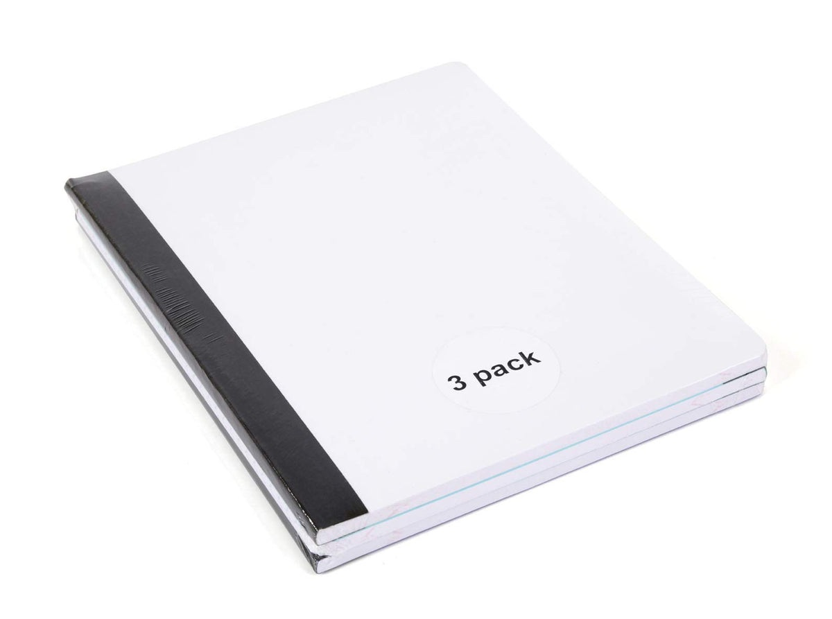 Mintra Office Poly Composition Book (3 Pack, Teal Purple White)