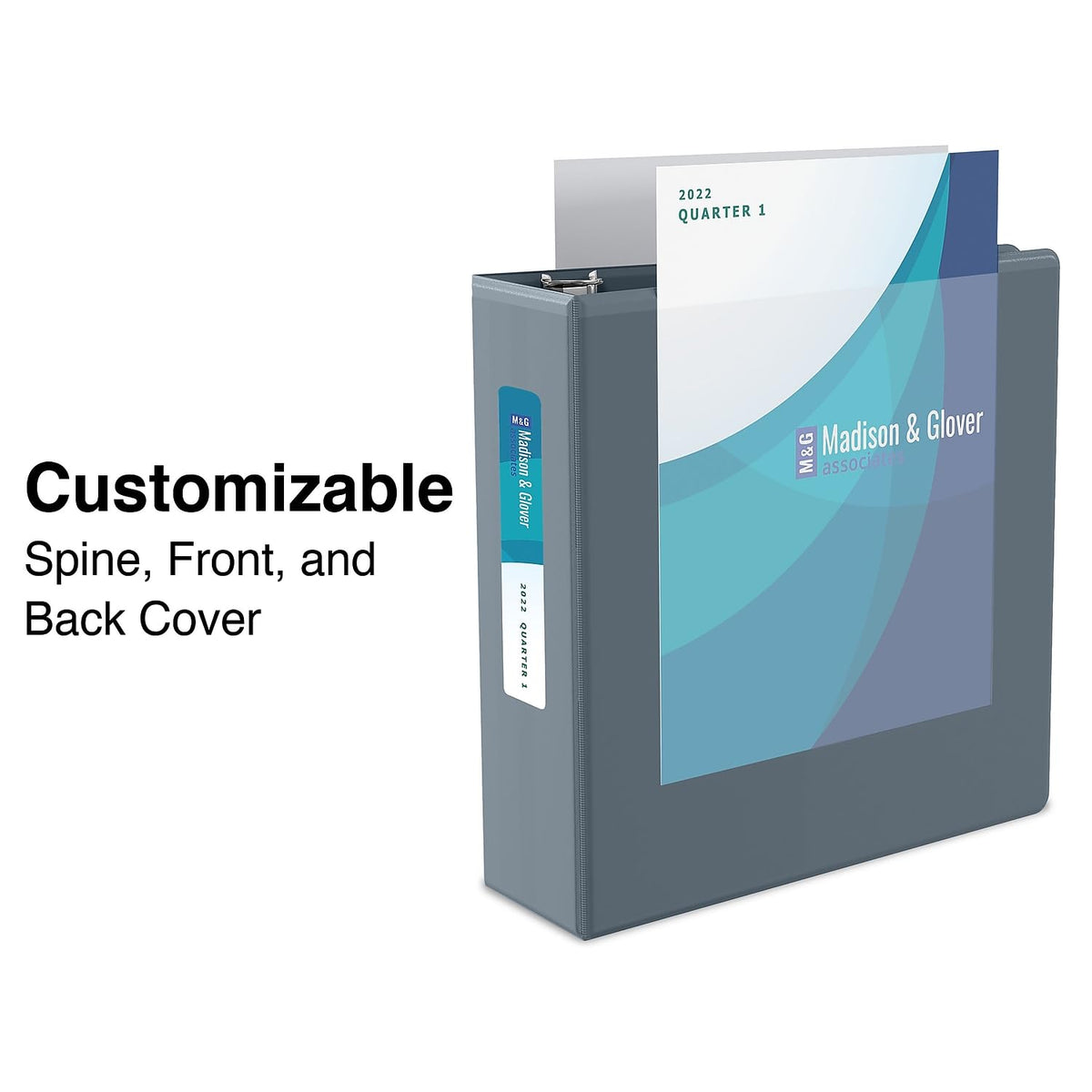 Staples 3-Inch 3-Ring View Binder, D-Ring, Gray