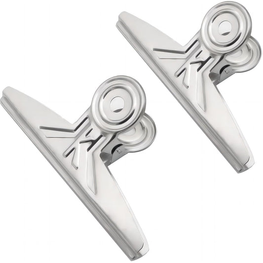 Coideal Extra Large Bulldog Clips - 2 PCS 20cm Jumbo Stainless Steel XL Bull Binder Paper Clip