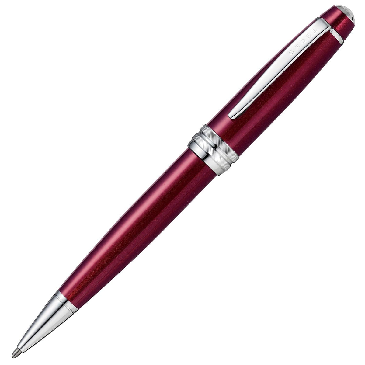 Cross Bailey Red Lacquer Ballpoint Pen, Medium Point, Black Ink