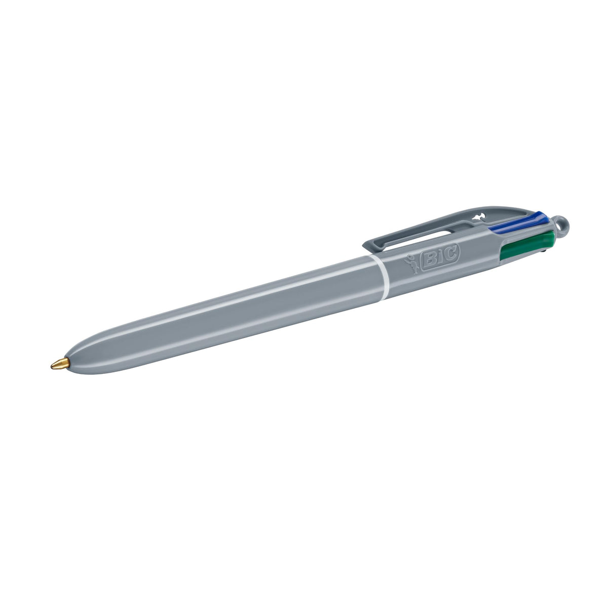 BIC 4 Colours Mineral Ballpoint Pen Medium Tip (1.00mm) - Assorted Barrel Colours Pack of 5