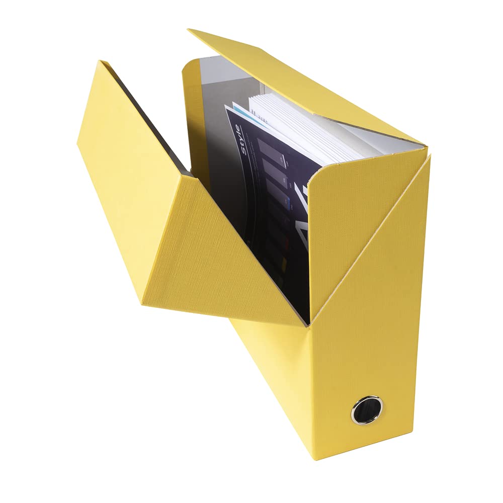 Exacompta - Ref 89529E - Canvas Transfer Box - 250 x 330mm in Size, Suitable for Storing A4