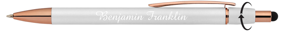 ExpressDesigns Personalized Fidget Pen for Adults - 2 Pack Stress Relief Custom Pens with Gift Box