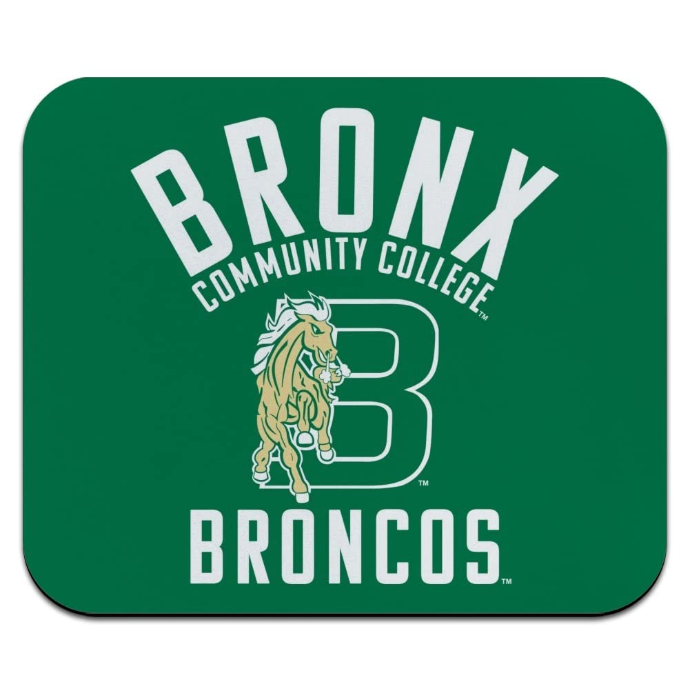 Bronx Community College Broncos Logo Low Profile Thin Mouse Pad Mousepad