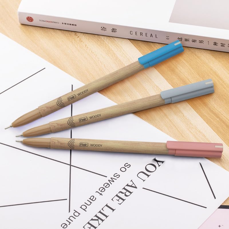 Flair Woody Ball Pen | 0.7 mm Tip Size | Attractive Woody Design | Smooth Ink Flow System With