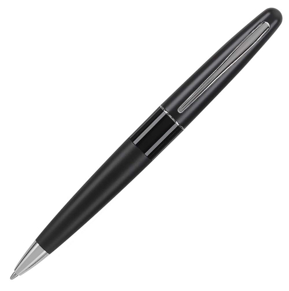 PILOT Metropolitan Collection Ball Point Pen, Black Barrel, Classic Design, Medium Point, Black Ink