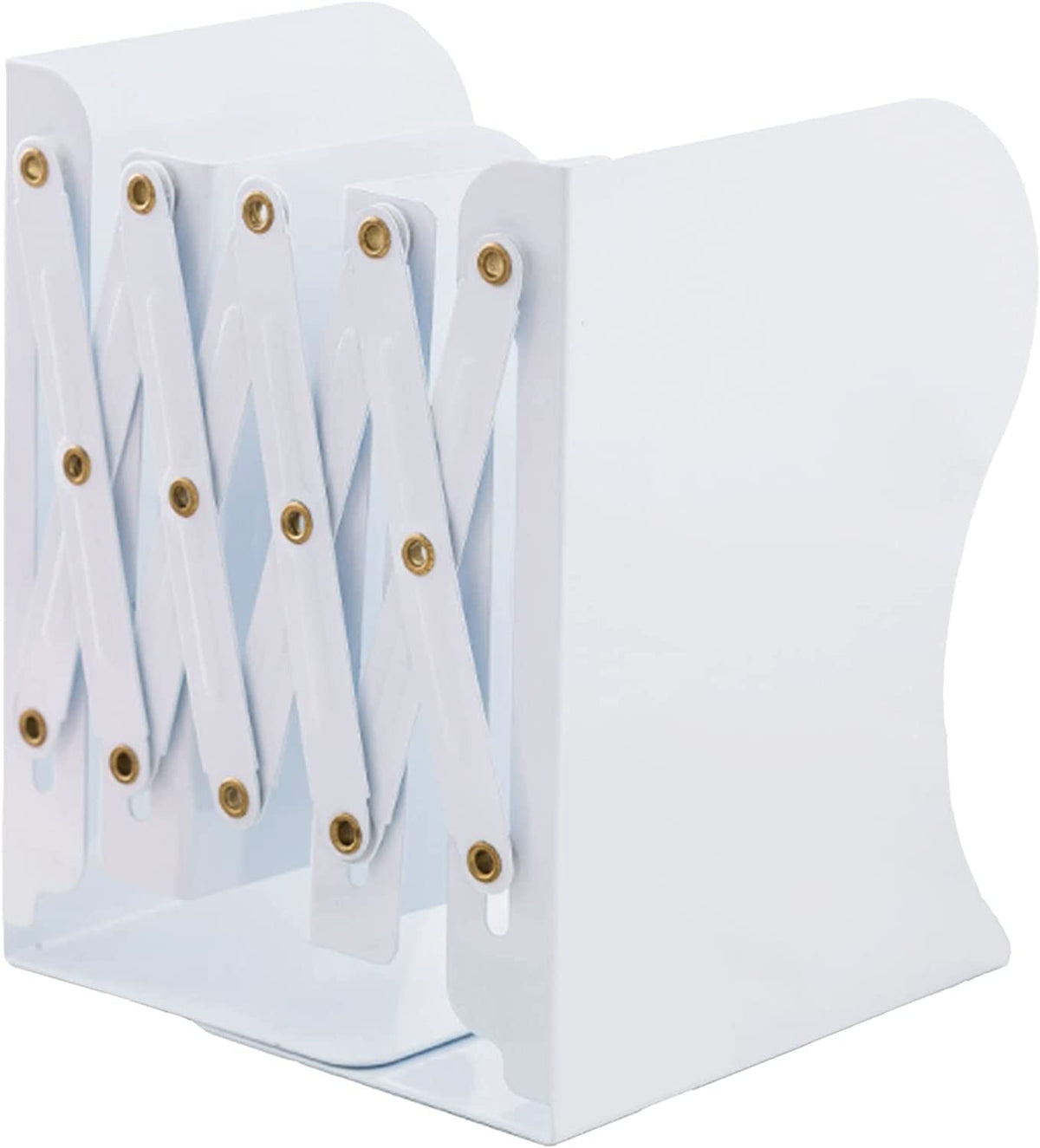 Zyners Adjustable Metal Bookends Heavy Duty for Shelves, 2 Dividers, Anti-Slip Design Expandable