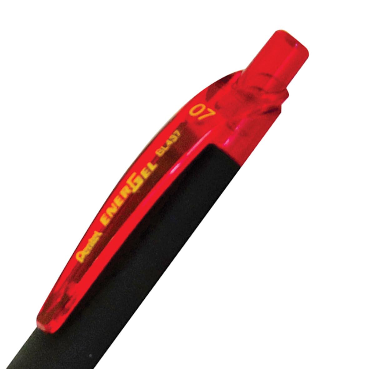 Pentel EnerGel Kuro Liquid Gel Pen, (0.7mm) Medium line, Red Ink, 12 Pack (BL437R1-B)