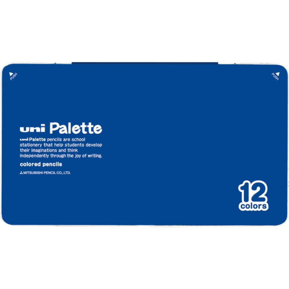 Mitsubishi Pencil Co., Ltd. colored pencil 880 Grade Uni palette 12 colors blue K88012CPLT.33