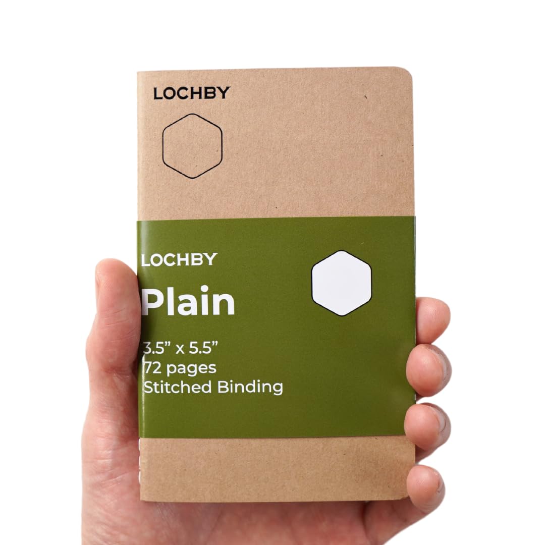 LOCHBY® Pocket Notebook (3.5" × 5.5") | 68gsm Tomoe River Paper, Fountain Pen Friendly | Kraft