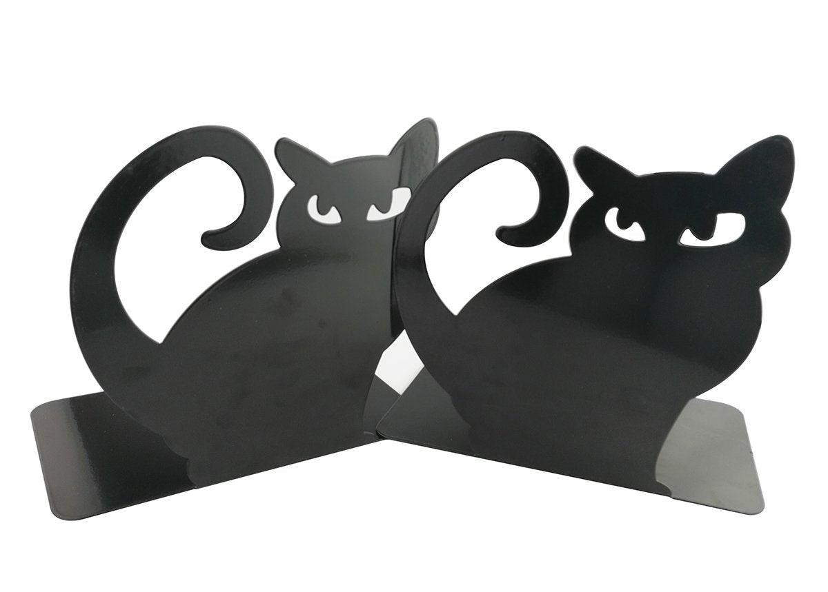 Winterworm Cute Vivid Lovely Persian Cat Nonskid Thickening Iron Metal Bookends Book Organizer for
