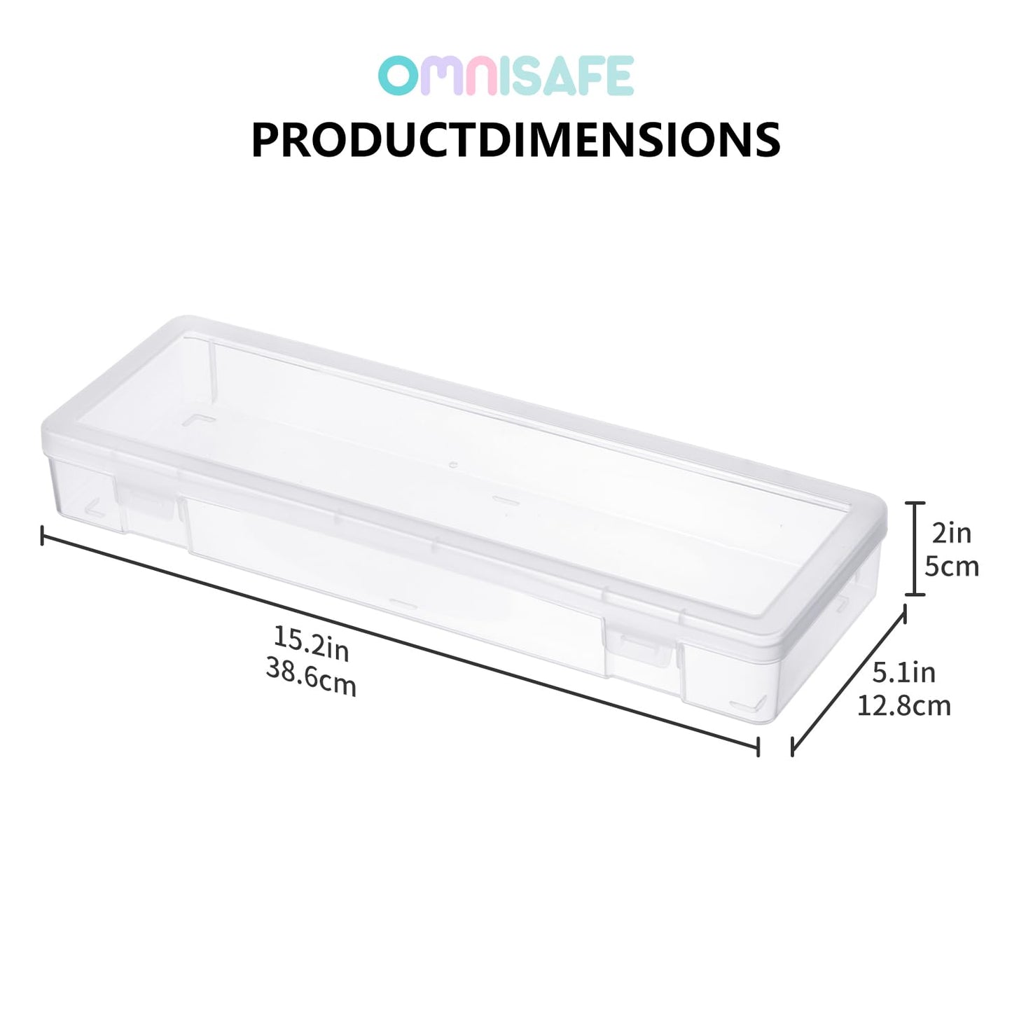 OMNISAFE 6 Pack Large Plastic Hobby Art Craft Organizer,Storage Containers