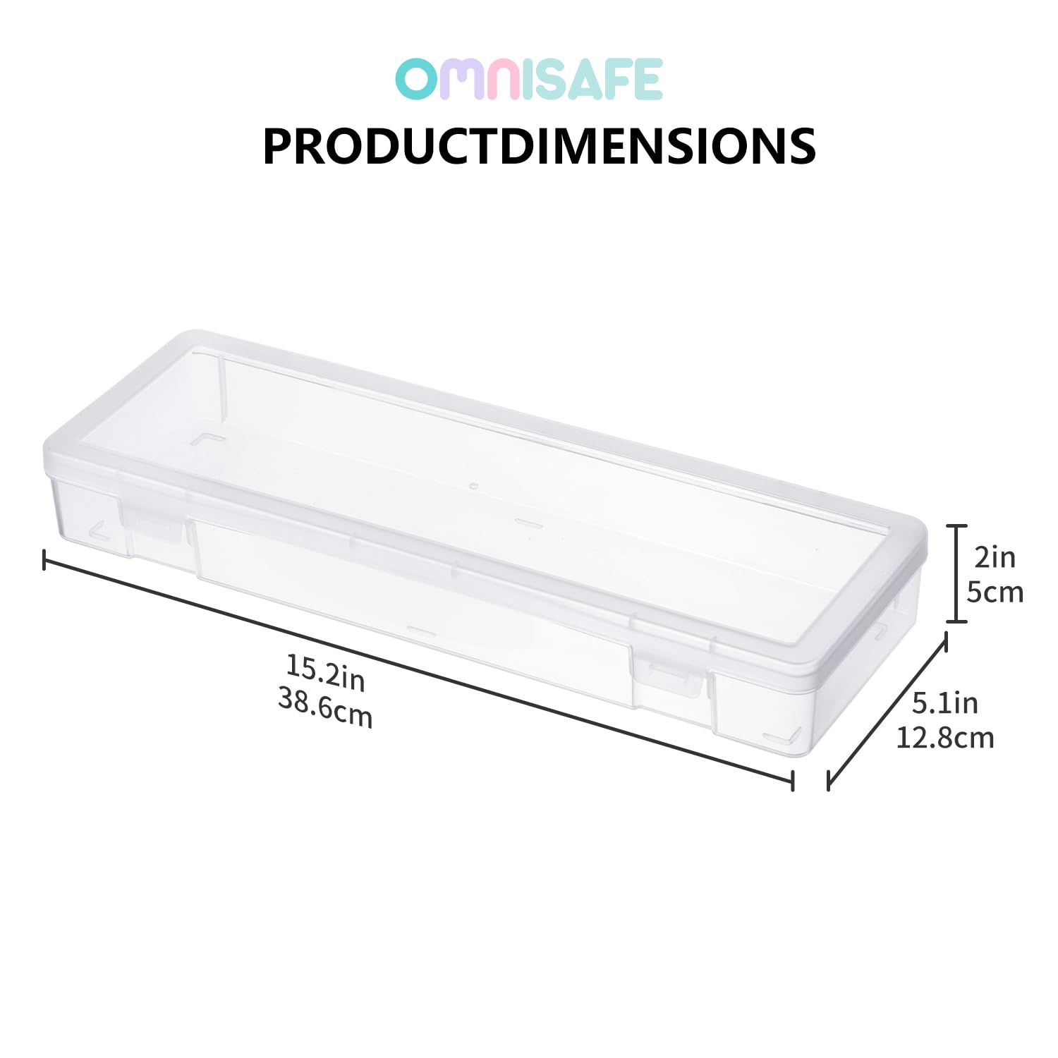 OMNISAFE 6 Pack Large Plastic Hobby Art Craft Organizer,Storage Containers