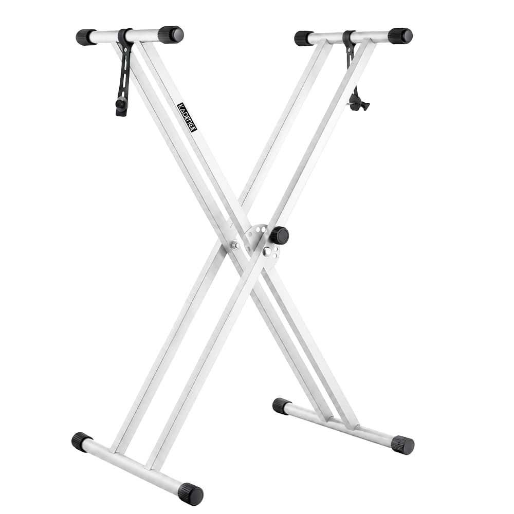 Kadence NK13WH Touring Series 3kg Double-X Keyboard Stand | Heavy-Duty Frame & Secure Locking