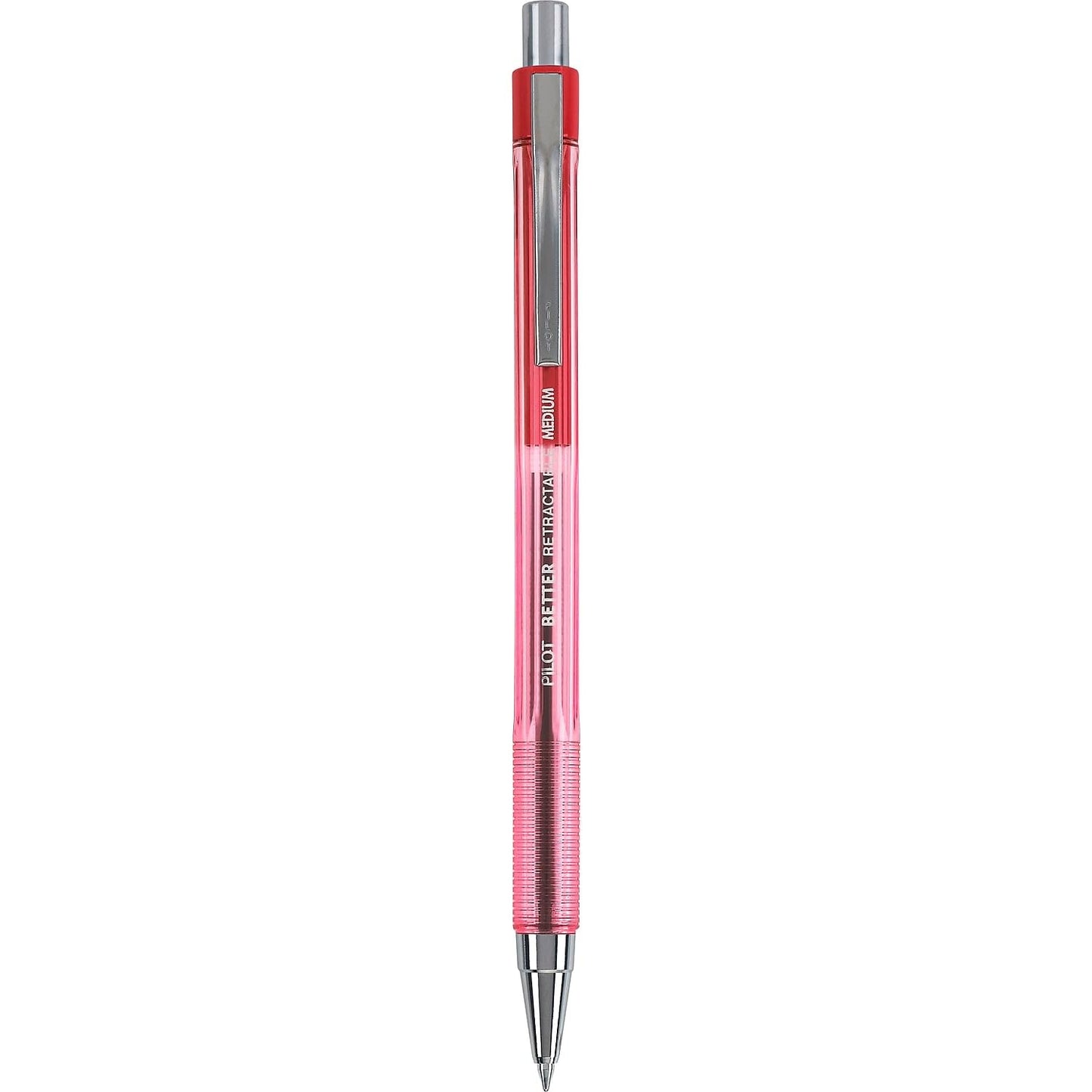 PILOT The Better Ball Point Pen Ballpoint Pens, Red Ink, 12-Pack