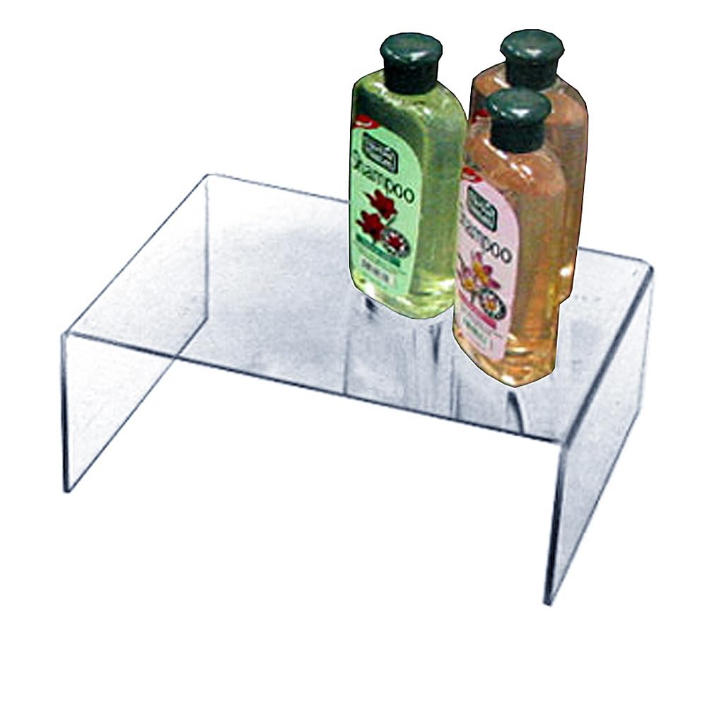 Azar Displays 515311 12" W x 7.75" D x 6" H Acrylic Riser (4 Pack)